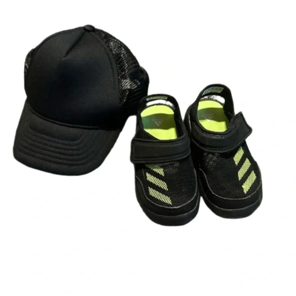 Adidas Fortaswim Toddler Boy Shoes & Trucker Hat